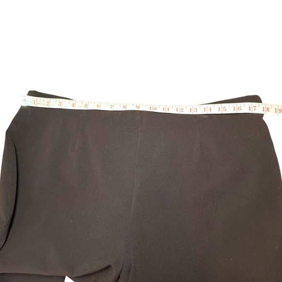 COLDWATER CREEK Stretch Poly Rayon Wide Leg Flat Front Trousers Dark Brown Sz 16 - Picture 5 of 10
